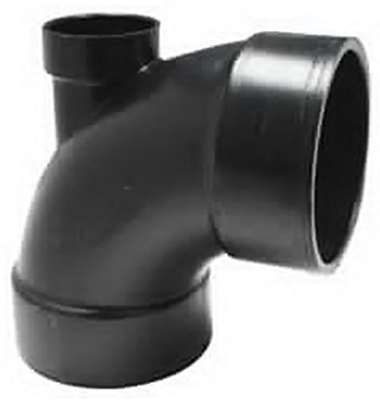 IPEX USA LLC-CANPLAS Canplas 102249BC Pipe Elbow, 4 x 2 in, Hub, 90 deg Angle, ABS, Black LAWN & GARDEN IPEX USA LLC-CANPLAS