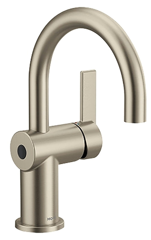 MOEN Moen Cia Series 6221EWBN Bathroom Faucet, 1.2 gpm, 1-Handle, Metal, Brushed Nickel, Lever Handle, High-Arc Spout PLUMBING, HEATING & VENTILATION MOEN