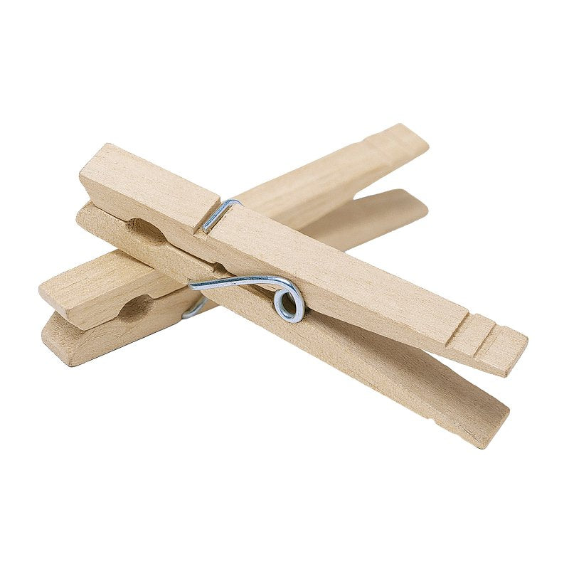 WHITMOR Whitmor 6026-2884 Clothespin, 0.38 in W, 3.38 in L, Wood, Natural