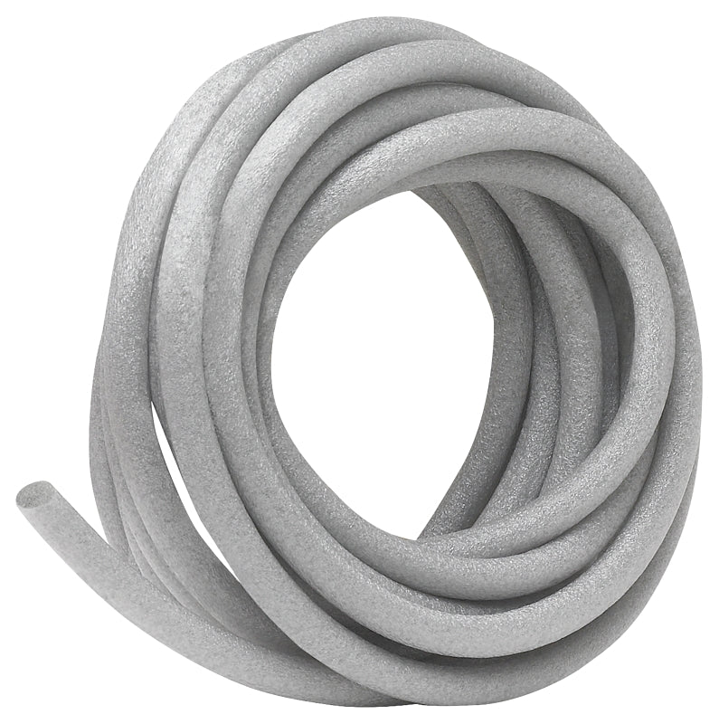 FROST KING Frost King C22H Caulk Saver, 1/2 in Dia, 20 ft L, Polyfoam, Gray
