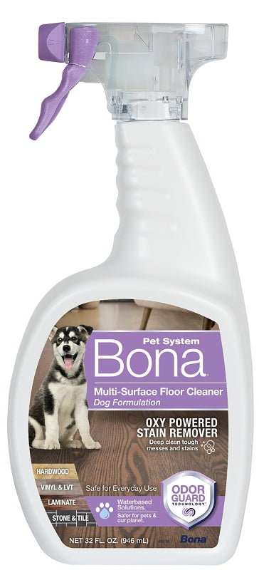 BONA Bona WM853051001 Dog Formulation Floor Cleaner, 32 oz Bottle, Liquid