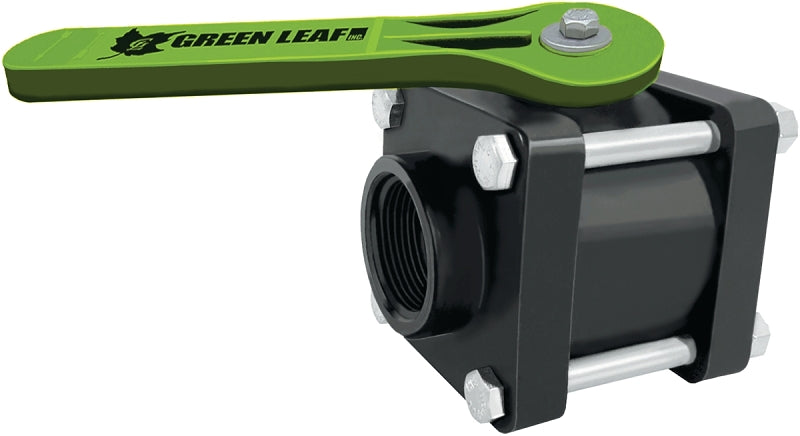 GREEN LEAF Green Leaf V150FP Ball Valve, 1-1/2 in Connection, Female NPT, 150 psi Pressure, Manual Actuator, Polypropylene Body HARDWARE & FARM SUPPLIES GREEN LEAF
