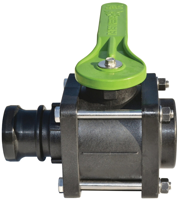 GREEN LEAF Green Leaf VF204FP Ball Valve, 2 x 2 in Connection, Female NPT x Male, 125 psi Pressure, Manual Actuator