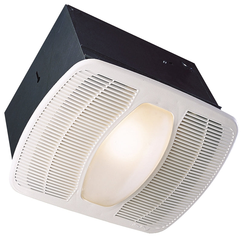 AIR KING Air King LEDAK100 Exhaust Fan with Light, 0.6 A, 115/120 V, 100 cfm Air, 2 sones, LED Lamp, 4 in Duct, White PLUMBING, HEATING & VENTILATION AIR KING