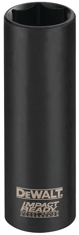 DEWALT DEWALT IMPACT READY DW22872 Impact Socket, 9/16 in Socket, 1/2 in Drive, Square Drive, 6-Point, Steel, Black Oxide TOOLS DEWALT