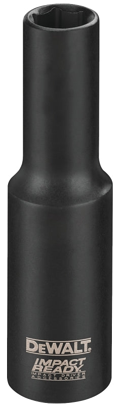 DEWALT DEWALT IMPACT READY DW22932 Impact Socket, 15/16 in Socket, 1/2 in Drive, Square Drive, 6-Point, Steel, Black Phosphate TOOLS DEWALT