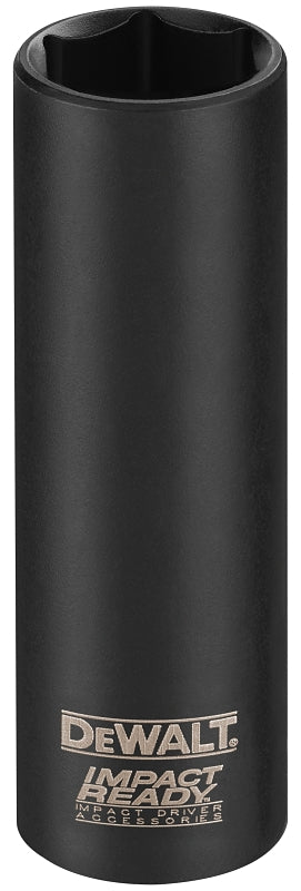 DEWALT DEWALT IMPACT READY DW2287 Impact Socket, 9/16 in Socket, 3/8 in Drive, Square Drive, 6-Point, Steel, Black Oxide TOOLS DEWALT