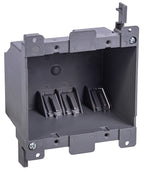 GB Gardner Bender BOX-RD25 Switch/Outlet Box, Standard Outlet, 2-Gang, 6-Knockout, PVC, Gray, In-Wall Mounting ELECTRICAL GB