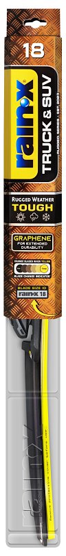 RAIN-X Rain-X Truck & SUV 870218 Wiper Blade, Beam Blade, 18 in L Blade, Synthetic Rubber