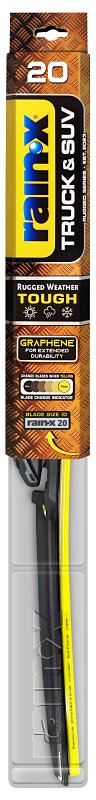 RAIN-X Rain-X Truck & SUV 870220 Wiper Blade, Beam Blade, 20 in L Blade, Synthetic Rubber