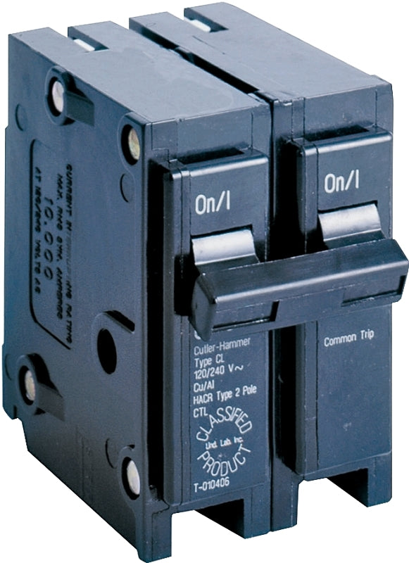 CUTLER-HAMMER Cutler-Hammer CL230 Circuit Breaker, Type CL, 30 A, 2 -Pole, 120/240 V, Common Trip, Plug Mounting