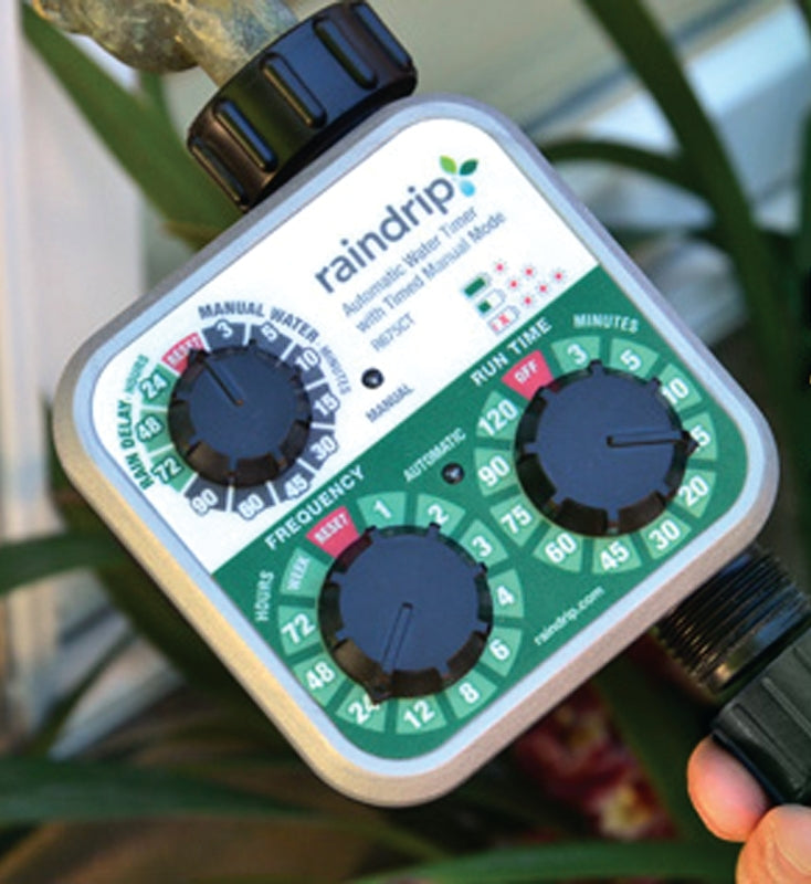 RAINDRIP Raindrip R675CT Timer, 1 -Zone, 120 min Cycle, 3-Dial Display LAWN & GARDEN RAINDRIP