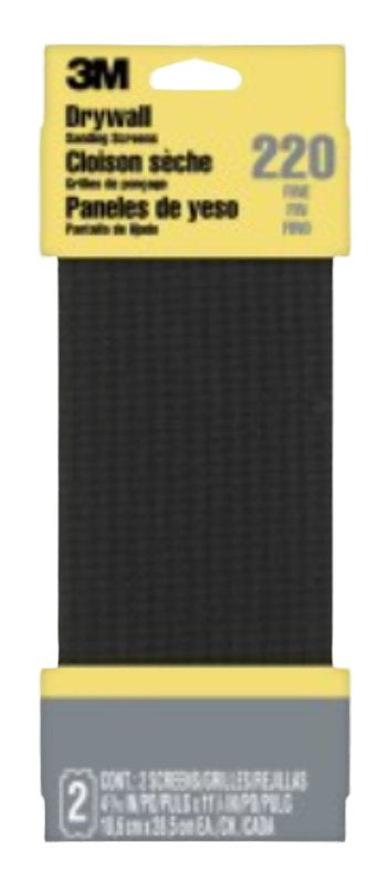 3M 3M 9089 Sanding Screen, 11 in L, 4-3/8 in W, 120 Grit, Fine, Silicone Carbide Abrasive, Cloth Backing PAINT 3M