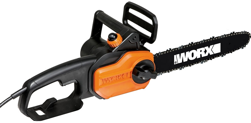 WORX Worx WG305 Chainsaw, 8 A, 120 V, 28 in Cutting Capacity, 14 in L Bar/Chain, 3/8 in Bar/Chain Pitch