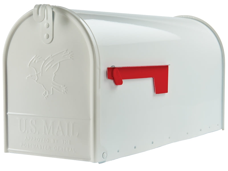SOLAR GROUP Gibraltar Mailboxes Elite Series E1600W00 Mailbox, 1475 cu-in, Steel, Powder-Coated, 8.7 in W, 22.6 in D, 10.9 in H