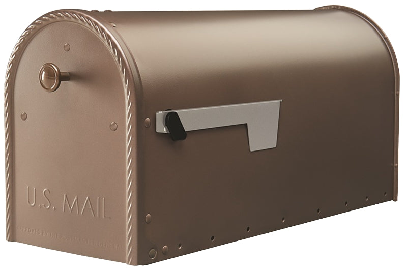 SOLAR GROUP Gibraltar Mailboxes Edwards EM160VB0 Series Mailbox, Venetian Bronze, 1475 cu-in Capacity, Steel, Powder-Coated