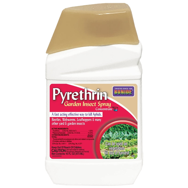 BONIDE Bonide 858 Garden Insect Spray, Liquid, Spray Application, 1 pt Bottle LAWN & GARDEN BONIDE