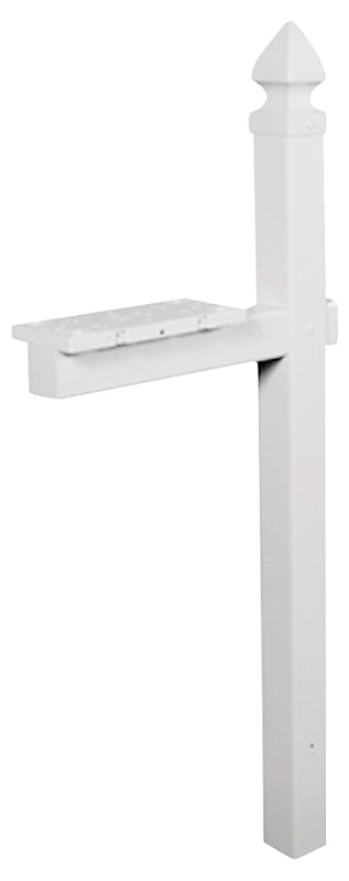 SOLAR GROUP Gibraltar Mailboxes WP000W01 Mailbox Post, 22.7 in L, 6 in W, 57 in H, PVC HARDWARE & FARM SUPPLIES SOLAR GROUP