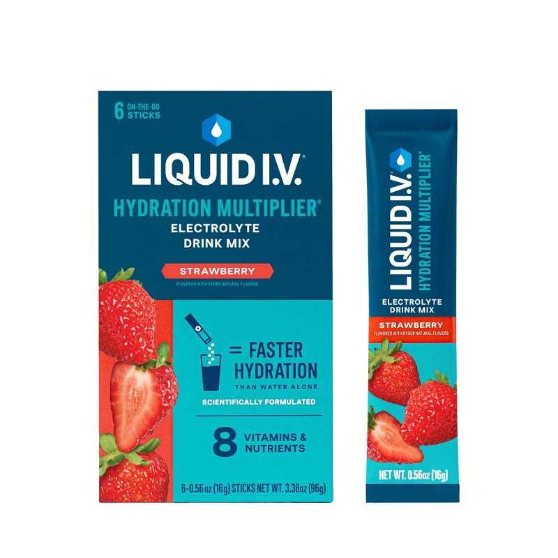 LIQUID IV Liquid I.V. LVM6015 Drink Mix, Strawberry