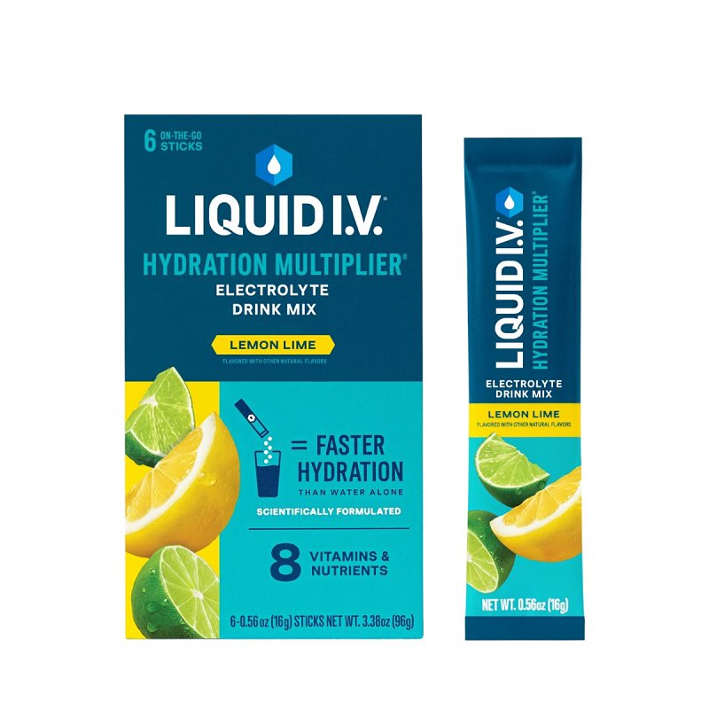 LIQUID IV Liquid I.V. LVM6001 Drink Mix, Lemon Lime
