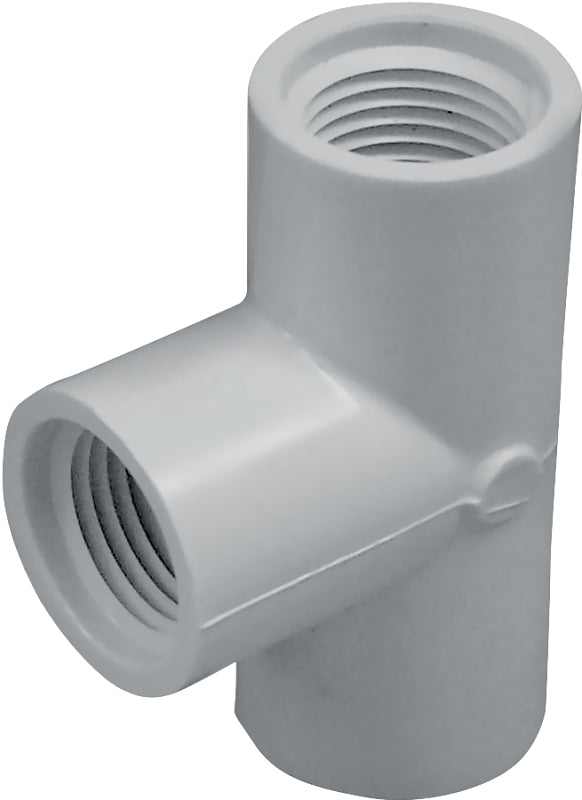 IPEX IPEX 435845 Pipe Tee, 3/4 in, FPT, PVC, White, SCH 40 Schedule, 150 psi Pressure LAWN & GARDEN IPEX