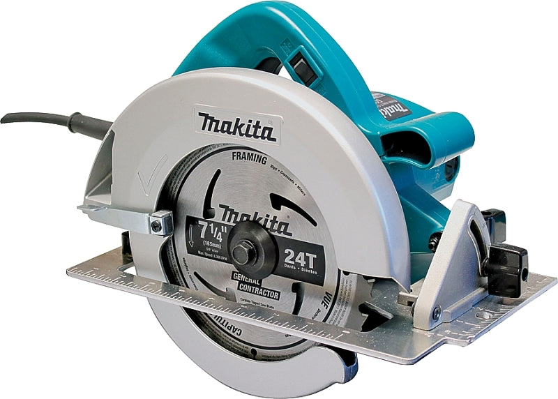 MAKITA Makita 5007F Circular Saw, 15 A, 7-1/4 in Dia Blade, 1-3/4 in at 45 deg, 2-3/8 in at 90 deg D Cutting, 5/8 in Arbor