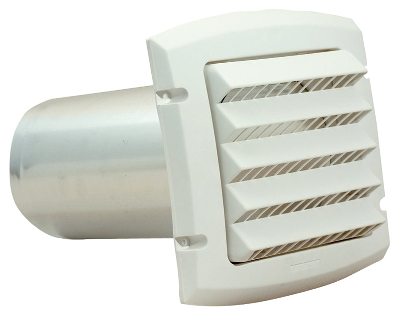 IMPERIAL Dundas Jafine ProVent IH4WXZ Intake Hood, 6-1/4 in W Hood, 1-1/2 in D Hood, 7 in H Hood, Polypropylene Hood, White Hood