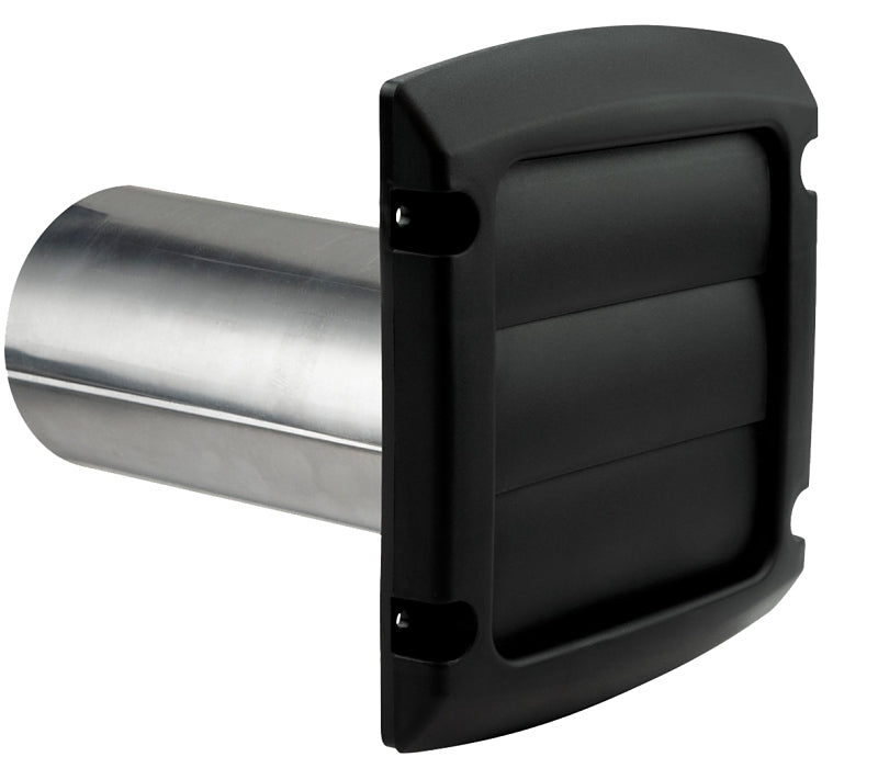 DUNDAS JAFINE Dundas Jafine ProVent BLH4BLKZW6 Louvered Exhaust Hood, 4 in Duct, Plastic Hood, Black Hood PLUMBING, HEATING & VENTILATION DUNDAS JAFINE