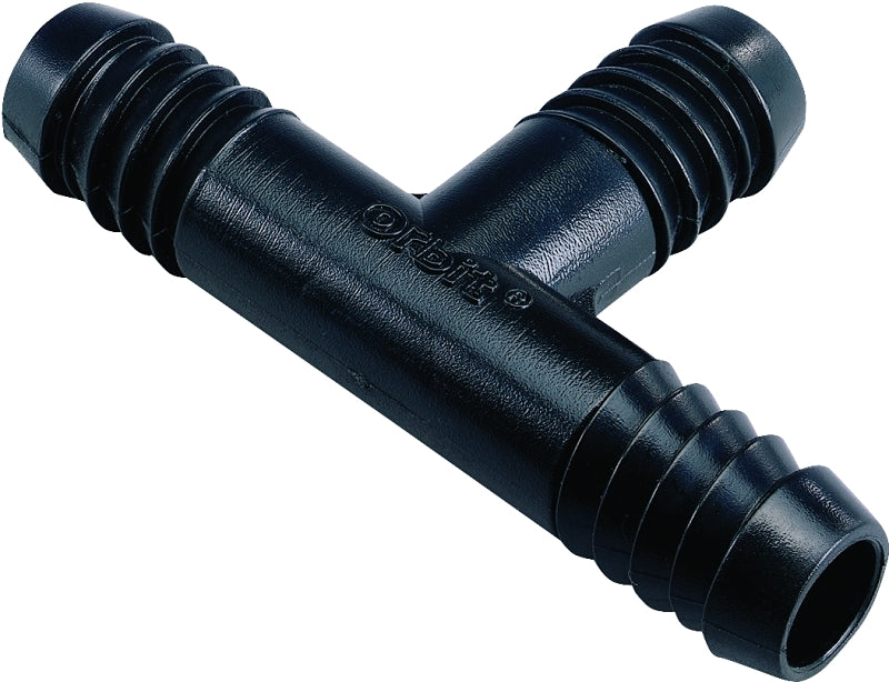 ORBIT IRRIGATION PRODUCTS Orbit 94350 Tee, 1/2 in Connection, Barb, Plastic