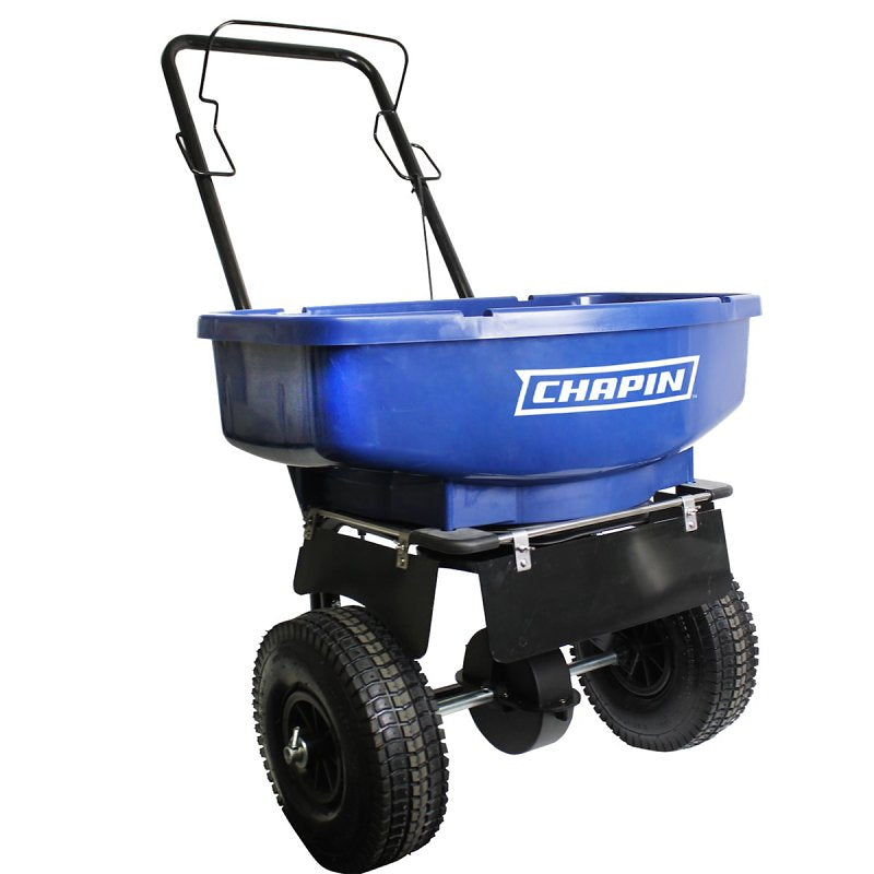 CHAPIN Chapin 81008A Salt and Ice Melt Spreader, 80 lb, Steel Frame, Poly Hopper, Pneumatic Wheel AUTOMOTIVE CHAPIN