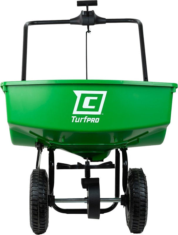 CHAPIN Chapin 8001A Residential Lawn Turf Spreader with Rubber Tire, 70 lb, Steel Frame, Poly Hopper, Pneumatic Wheel