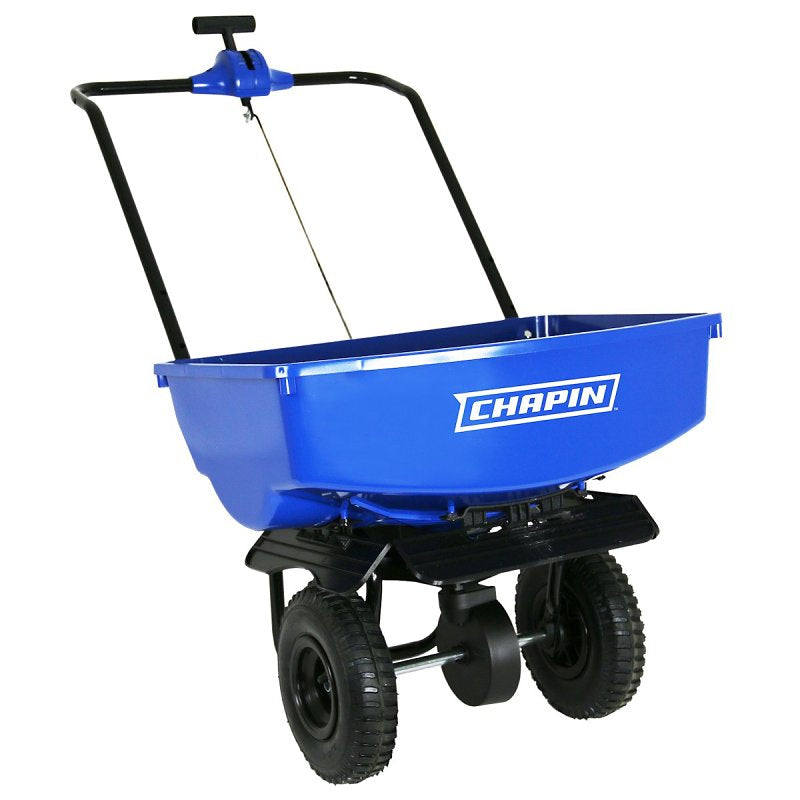 CHAPIN Chapin 8003A Salt Spreader with Baffles, 70 lb, Steel Frame, Poly Hopper, Pneumatic Wheel AUTOMOTIVE CHAPIN
