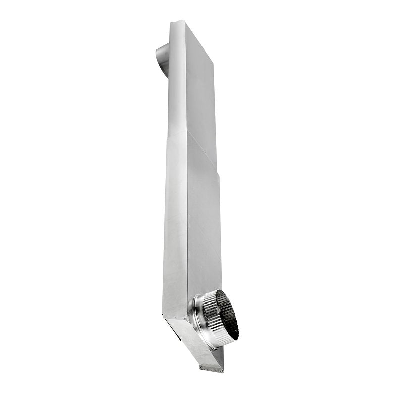 LAMBRO Lambro 3005 Dryer Vent Duct, 2 in W, 6 in H, 90 deg Angle, Aluminum PLUMBING, HEATING & VENTILATION LAMBRO