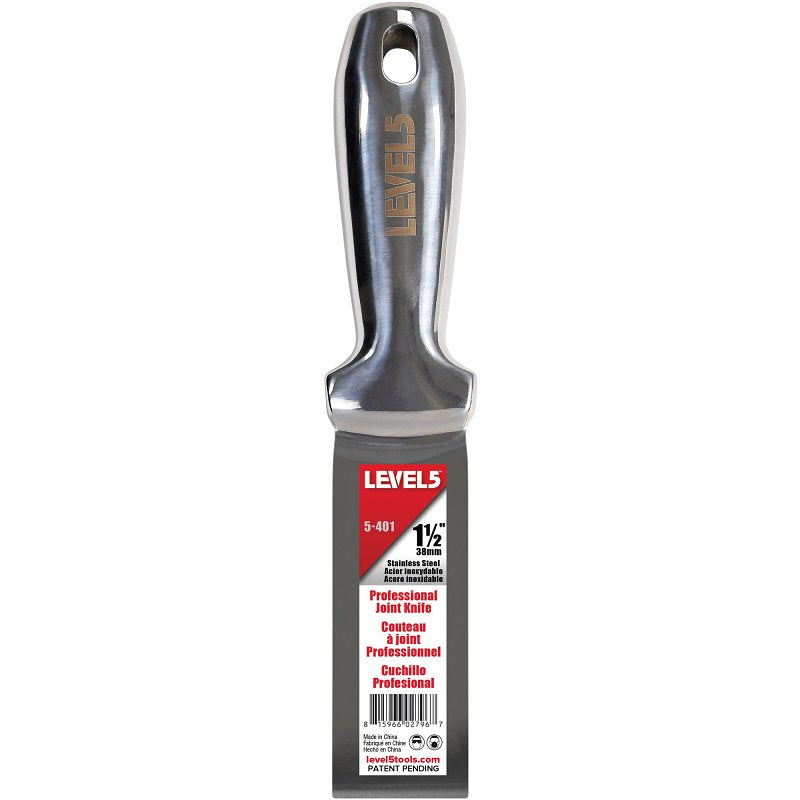 LEVEL 5 TOOLS LLC Level5 5-401 Joint Knife, 1-1/2 in W Blade, Stainless Steel Blade, Full-Tang Blade, Comfortable, Curved Handle
