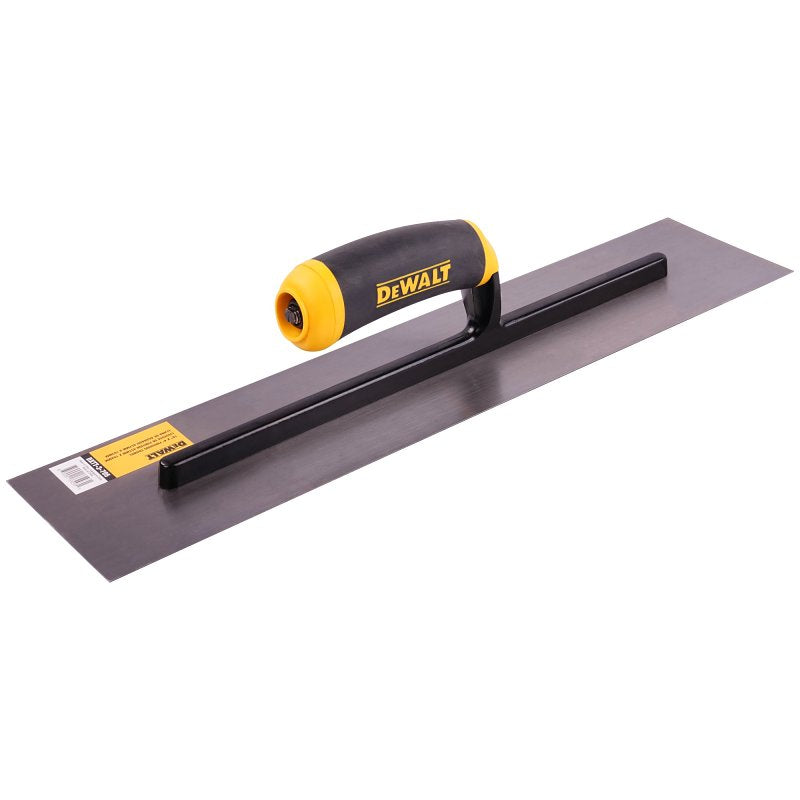 LEVEL 5 TOOLS LLC DEWALT DXTT-3-705 Finishing Trowel, 18 in L Blade, 4 in W Blade, Carbon Steel Blade, Square End, Soft Grip Handle TOOLS LEVEL 5 TOOLS LLC