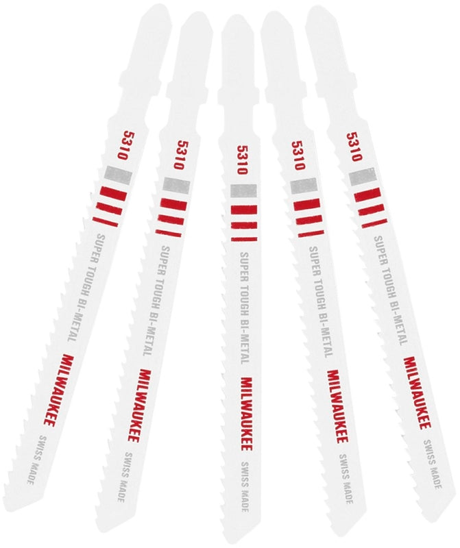 MILWAUKEE Milwaukee 48-42-5310 Jig Saw Blade, 9/32 in W, 4 in L, 10 TPI, Bi-Metal Cutting Edge TOOLS MILWAUKEE
