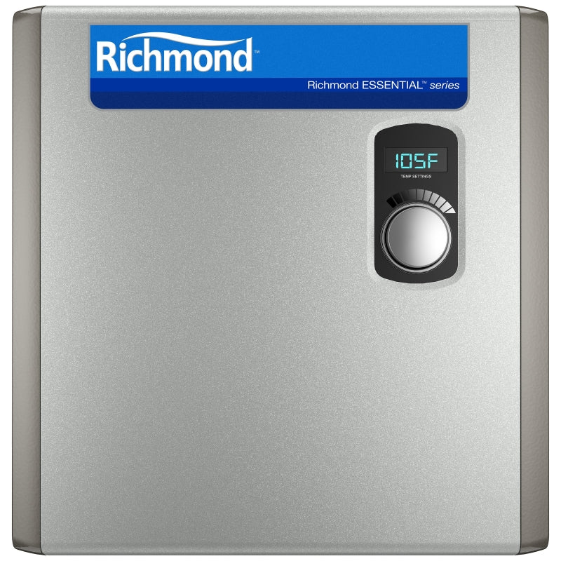 RICHMOND Richmond RMTEX-27 Tankless Electric Water Heater, 113 A, 240 V, 27 kW, 6.6 gpm