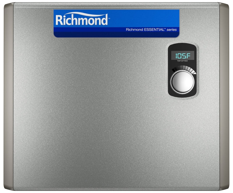 RICHMOND Richmond Essential Series RMTEX-36 Tankless Electric Water Heater, 150 A, 240 V, 36 kW, 99.8 % Energy Efficiency