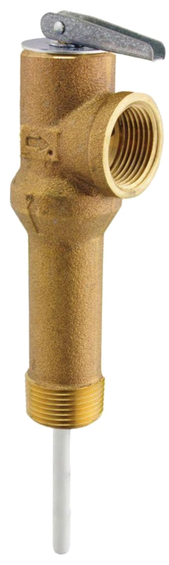 RICHMOND Richmond RP12575B Temperature and Pressure Relief Valve, 3/4 in, NPT, 150 psi Setting