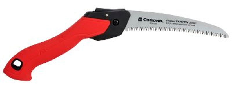 CORONA Corona RS16120 Folding Pruning Saw, 7 in Blade, SK5 Steel Blade, 6 TPI, Plastic Handle, Non-Slip Handle LAWN & GARDEN CORONA
