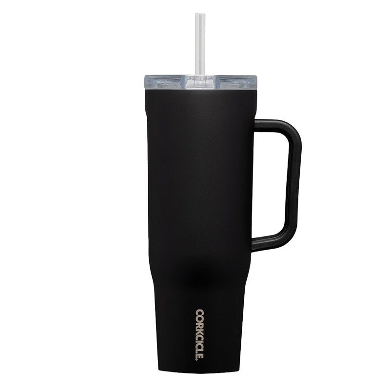 CORKCICLE Corkcicle 2240MB Tumbler, 40 oz, Sip Plus Straw Lid, Steel, Matte Black, Insulated HOUSEWARES CORKCICLE