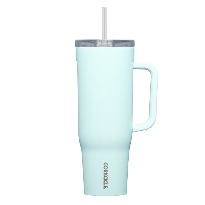 CORKCICLE Corkcicle 2240GPB Tumbler, 40 oz, Sip Plus Straw Lid, Steel, Gloss Powder Blue, Insulated HOUSEWARES CORKCICLE