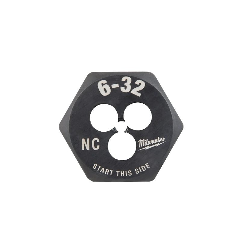 MILWAUKEE Milwaukee 49-57-5315 Threading Die, #6-32 Thread, NC Thread, HCS