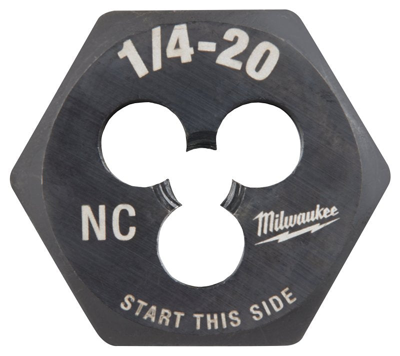 MILWAUKEE Milwaukee 49-57-5334 Threading Die, 1/4-20 Thread, Coarse Thread, HCS