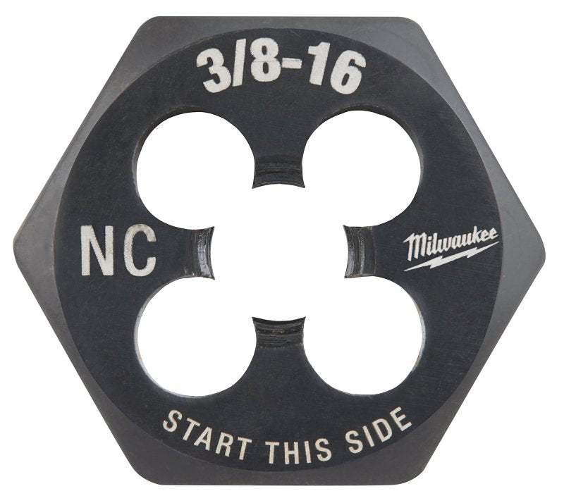 MILWAUKEE Milwaukee 49-57-5348 Threading Die, 3/8-16 Thread, Coarse Thread, HCS