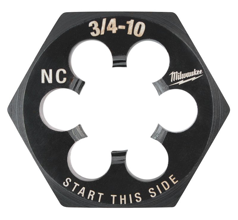 MILWAUKEE Milwaukee 49-57-5376 Threading Die, 3/4-10 Thread, Coarse Thread, HCS