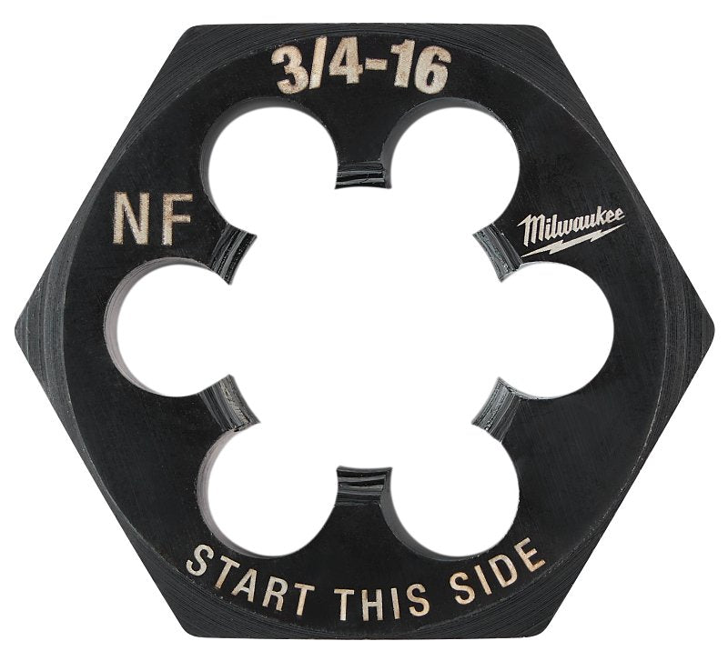 MILWAUKEE Milwaukee 49-57-5378 Threading Die, 3/4-16 Thread, Fine Thread, HCS