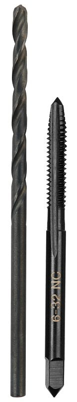 MILWAUKEE Milwaukee 49-57-5515 Drill and Tap Bit, HCS, Black Oxide, Specifications: #6-32 NC Straight Flute Plug Tap, #36 Drill