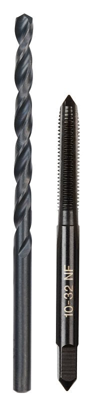 MILWAUKEE Milwaukee 49-57-5527 Drill and Tap Bit, HCS, Black Oxide, Specifications: #10-32 NC Straight Flute Plug Tap, #21 Drill