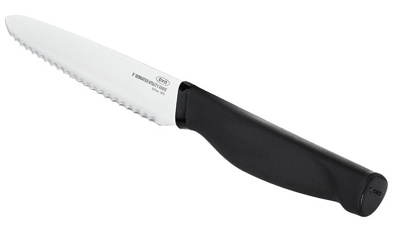 OXO INTERNATIONAL Good Grips 22181 Utility Knife, Stainless Steel Blade, Serrated Blade HOUSEWARES OXO INTERNATIONAL